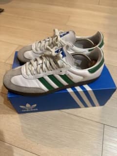 adidas SAMBA アディダス サンバ ホワイトグリーン　27.5cm美品