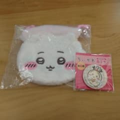 ちいかわ　おかお巾着　缶バッチ　カプセルトイ　ガチャガチャのサムネイル