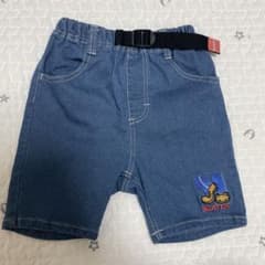 EDWIN キッズ デニム ハーフパンツ ベルト付きのサムネイル