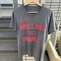 4*0様 ヴィンテージTシャツ　メッセージプリント　80s 発泡プリントのサムネイル
