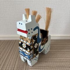 八幡馬 白 日本三駒 郷土玩具 木彫り馬 工芸品 民芸品 青森県 置物