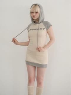 Mary logo mini dress andmary アンドマリー - メルカリ