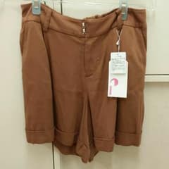 イーハイフン 茶色 キュロット ショートパンツのサムネイル