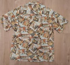【ハワイ製】MOUNTAIN OKINAWA アロハシャツ M 総柄のサムネイル