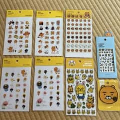 KAKAO FRIENDS 스티커 8 시트 세트