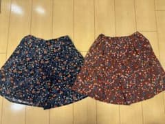 花柄　キュロット135cm 2枚セットのサムネイル