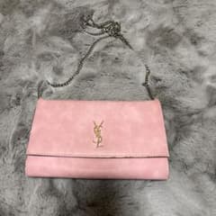 YSLレプリカ ピンク フラップショルダーバッグ - メルカリ