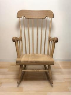 【WO色】美品 飛騨産業 キツツキ 穂高 ロッキングチェアのサムネイル