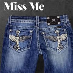 美品✨　ミスミー　デニムパンツ　ストレッチ　フレア　ビジュー　27 美品✨ ミスミー デニムパンツ ストレッチ フレア ビジュー 27 - メルカリ