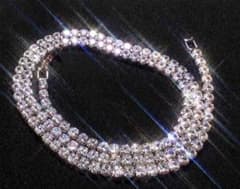 【55cm/4mm】【ゴールド】5Aジルコニア　テニスチェーンネックレスのサムネイル
