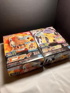【新品 未開封】ポケモンプラモコレクション ライコウ エンテイ 2点セットのサムネイル