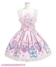 Angelic Pretty Compact Toys胸あて付スカート ピンク Angelic Pretty Compact Toys胸あて付スカート ピンク - メルカリ