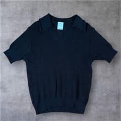 SUBLATIONS スキッパー ニット ポロシャツ SUBLATIONS スキッパー ニット ポロシャツ - メルカリ