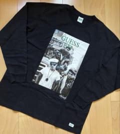 【値下げ】 GUESS フォトプリント長袖Tシャツ(メンズ)のサムネイル