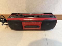 Panasonic RX-FS21 ラジオ・ラジカセ レッド 中古品 稼働品 - メルカリ