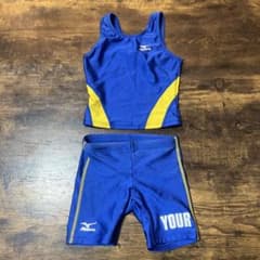 ユアースポーツ　Mizuno 水着上下セット 120サイズ 青/黄のサムネイル