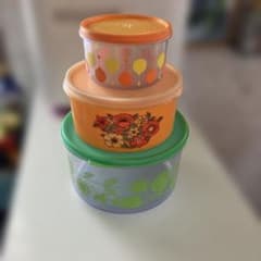 昭和レトロ タッパー3個セット - メルカリ