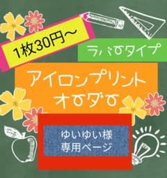 1枚30円〜アイロンプリントオーダーのサムネイル