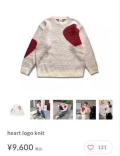 kaoyorinakami heart logo knitのサムネイル