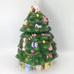 【未使用に近い】SPODE クッキー ジャー クリスマスツリー　スポード