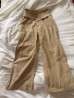ELENCARE DUE ベージュ ワイドパンツ ハイウエストのサムネイル