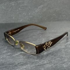 Vintage FENDI Glasses Logo Rhinestone