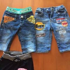 ハーフパンツ2枚とサルエルのサムネイル