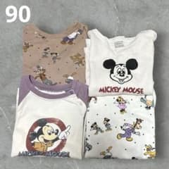 バースデイ futafuta レトロミッキーTシャツ4枚セット 90 まとめ売りのサムネイル
