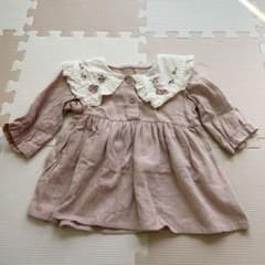 ◎うさぎ刺繍ワンピース70cmのサムネイル