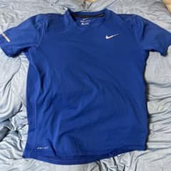 NIKE DRI-FIT ランニングシャツ ブルー Sのサムネイル