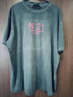 N°21 ロゴTシャツ フェード加工 グレー系サイズXLのサムネイル