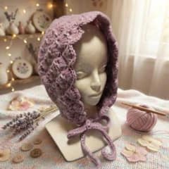 初回限定セール‼️ハンドメイド　ポリエステル毛糸　ボンネット　バラクラバ‼️