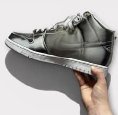 【最終値下げ‼️】NIKE×CLOT DUNK HIGH SILVERのサムネイル