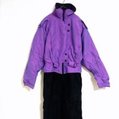 Nilz スキーウェア ジャンプスーツ パープル ブラック カラー 派手