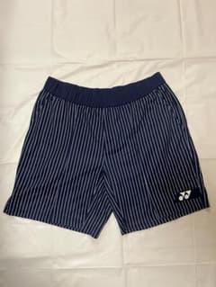 YONEX ハーフパンツ ネイビー ストライプ Oサイズのサムネイル