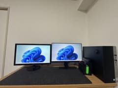 【超ハイスペック】HP Core i7 デスクトップPC＋デュアルモニターセットのサムネイル