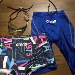 arena メンズ 競泳水着 2点セット ゴーグル付のサムネイル