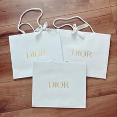 【美品】Dior 紙袋 ショッパー3枚 リボン付きのサムネイル
