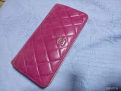 CHANELマトラッセ ピンク 長財布のサムネイル