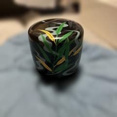 黒漆塗 笹蒔絵 棗 茶道具 - メルカリ