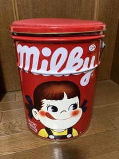 不二家 ペコちゃん Milky 缶 バケツ型のサムネイル
