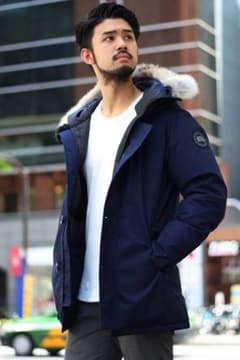 値下げ！11/14迄！EDIFICE別注 カナダグース クレストン M ネイビーのサムネイル