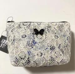 アナスイ ANNA SUI コスメポーチ(小)レース 紫 バタフライ パープルのサムネイル