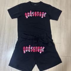 god savage Tシャツ・ショートパンツセット S ブラックのサムネイル