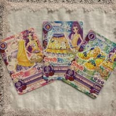アイカツカード イエロームーンカクタスコーデ 3枚セットのサムネイル