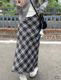 チェック柄 ロングスカートのサムネイル