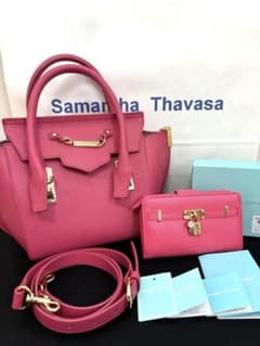 가죽 Samantha Thavasa 사만다 타바사 가방 & 지갑 세트