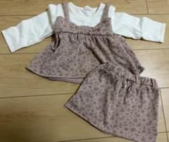 キッズ トップス スカート セット 花柄のサムネイル