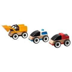 IKEA LILLABO リラブー 乗り物セット 3点, 掘削機 パトカーのサムネイル