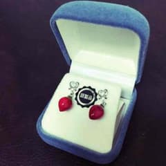 本物のバラを使ったピアス♡のサムネイル